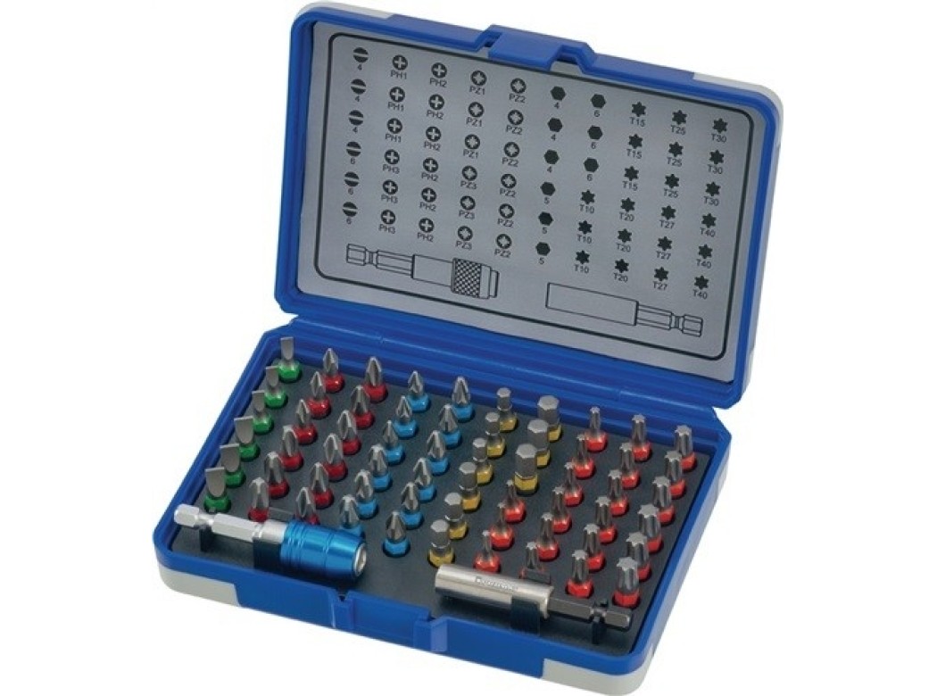 Surtido de puntas 62 uds. ranura/ph/pzd/tx/hexagonal promat