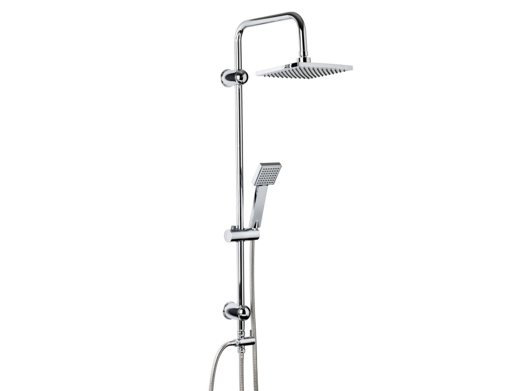 Grifo ducha columna 48,0x110,0x20,0cm soporte barra + flexo