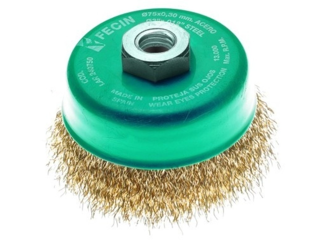 Cepillo ind taza amoladora 075 mm / 0,3 mm ac/ltdo fecin