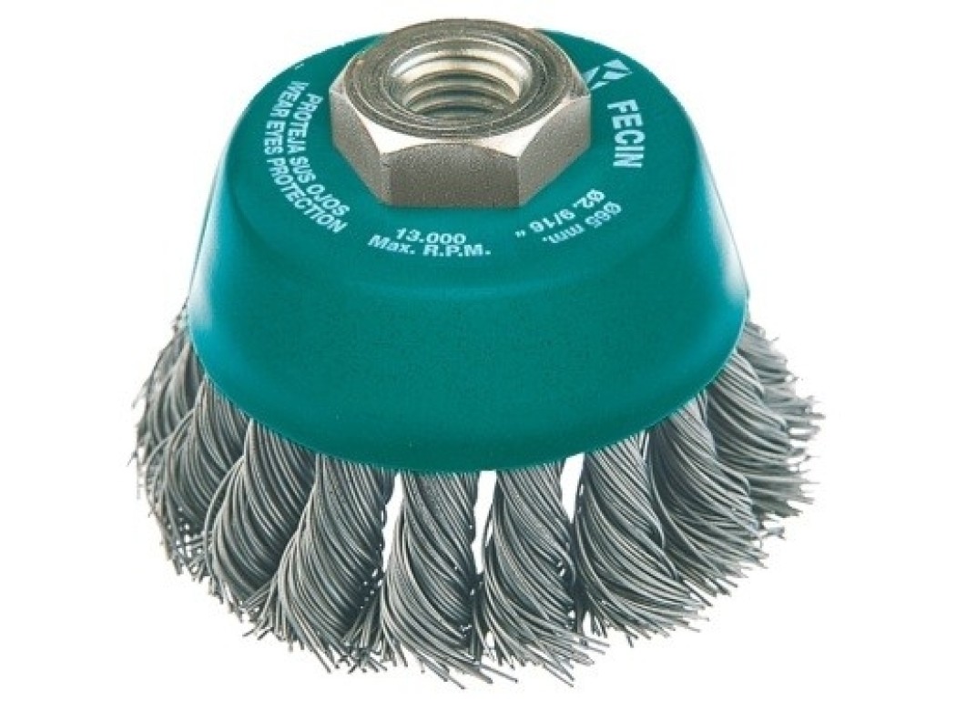 Cepillo ind taza amoladora 065 mm / 0,5 mm al.trenz fecin