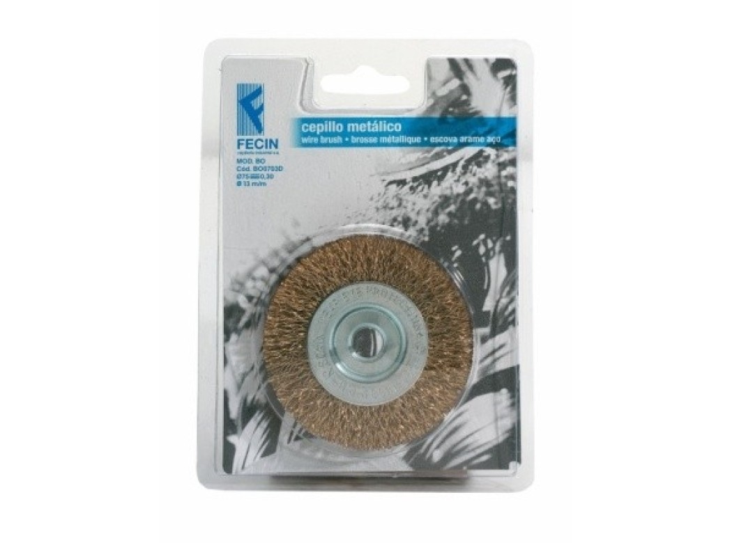 Cepillo ind circ taladro 075x0,3 mm ac/ltdo fecin