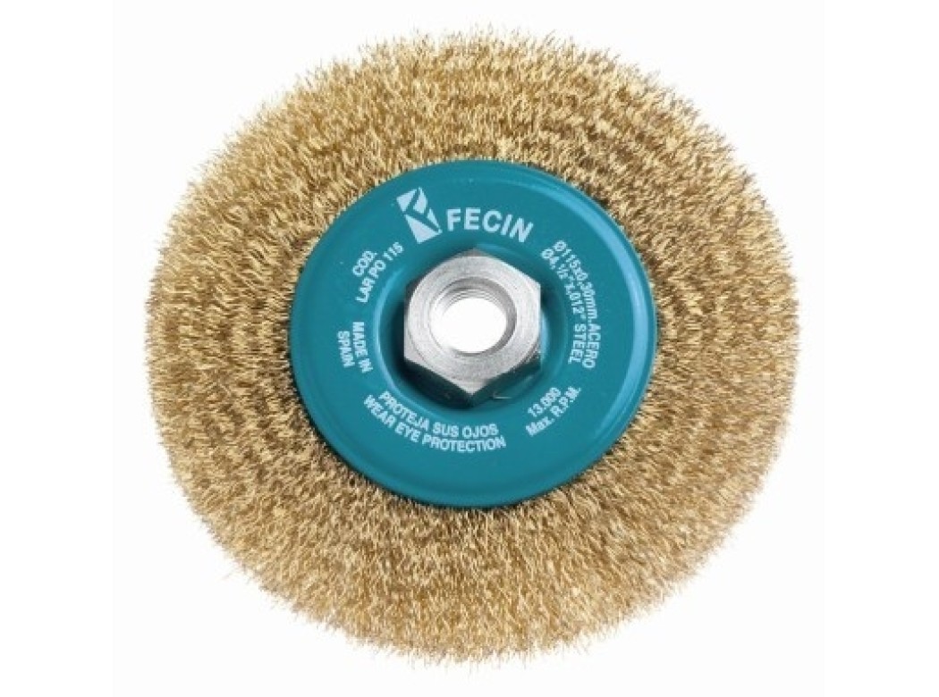 Cepillo ind circ amoladora 115x0,3 mm plano ac/ltdo fecin