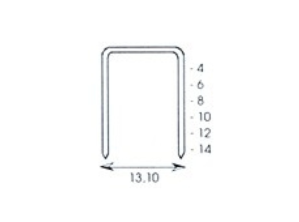 Grapa grapadora modelo 58 12mm acero clavex 5.000 pz