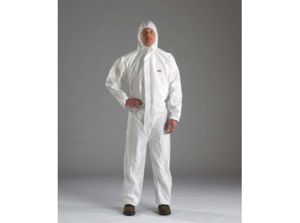 Mono trabajo l capucha pp desechable blanco p4510 3m