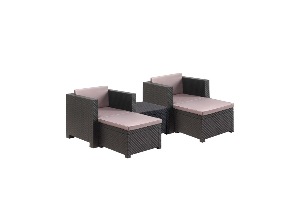 Mueble jard 5pz shaf res grafit sira 55480
