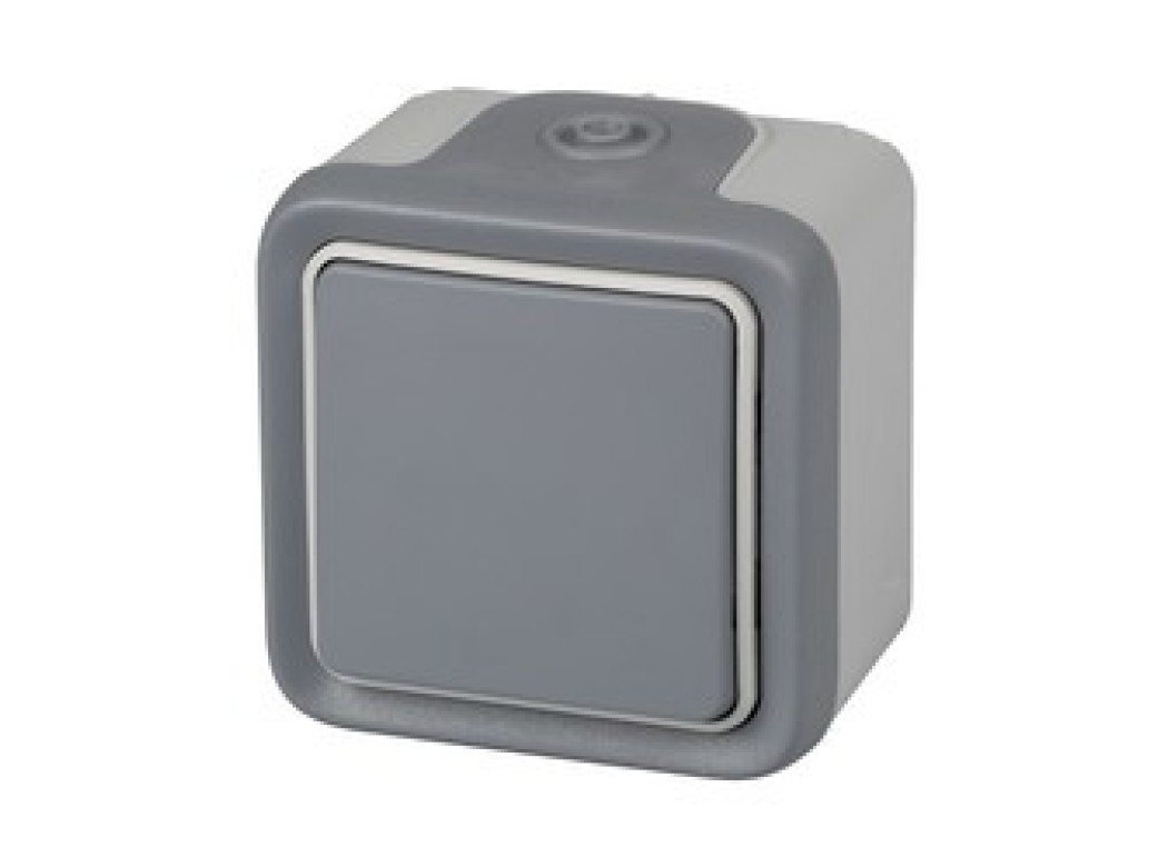 Conmutador exter. 8,4x5,7x8cm plexo 55 sup. ip 55 - ik07 mon