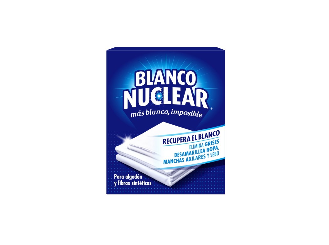 Detergente limp 120gr blanco nuclear iberia sobres 217010
