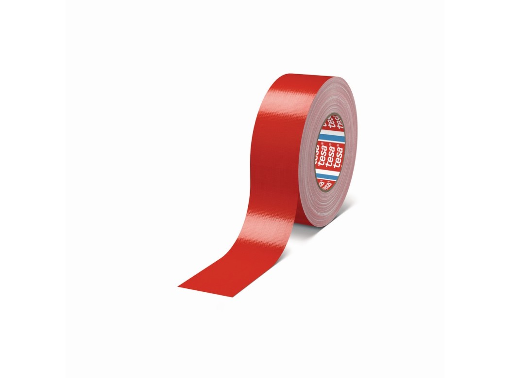 Tesa® 4688 cinta de tejido gaffer roja 50 m x 50 mm