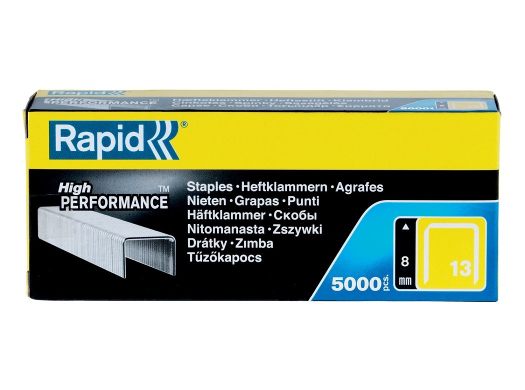Grapa grapadora 8mm galv cr nº14 rapid 5.000 pz