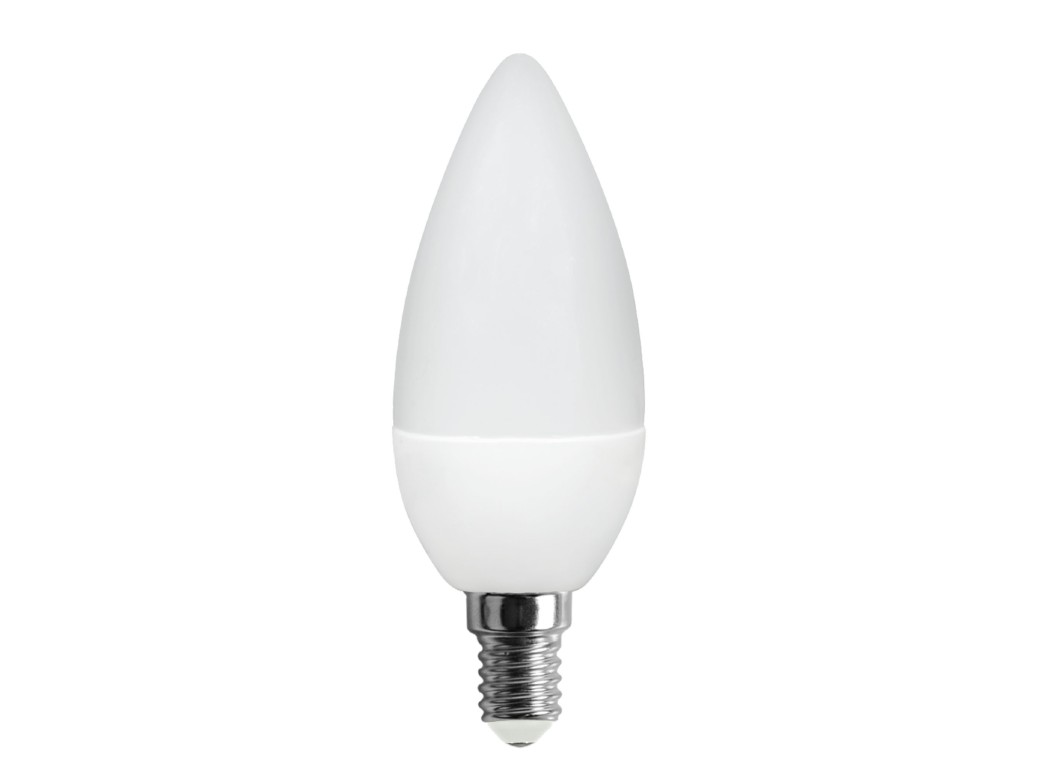 Bombilla ilumin vela led garza e14 6w 470lm 3000k