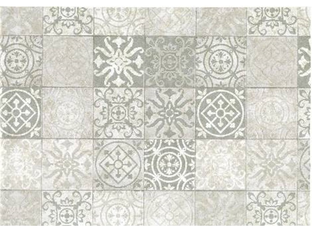 Adhesivo dec. 45cmx15m pvc gris/blanco adh. tiles antique 45