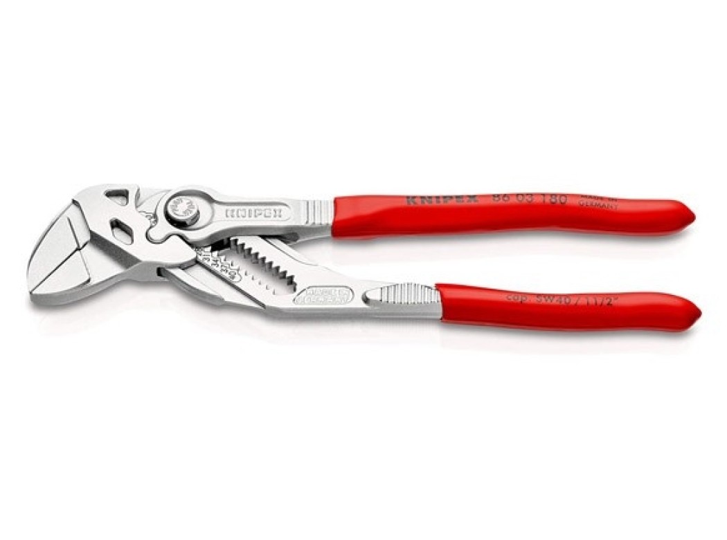 Tenaza aju rapido boton 300mm an. 60mm cromada m/plas knipex