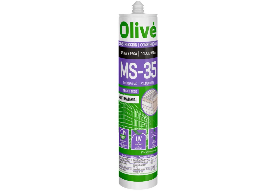 Adhesivo sellador bei polimero olive 300 ml