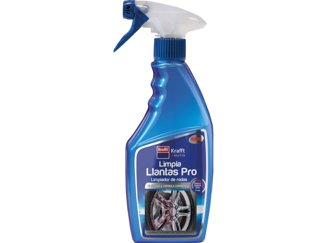 Limpiador coche 500ml llantas krafft pro 42401