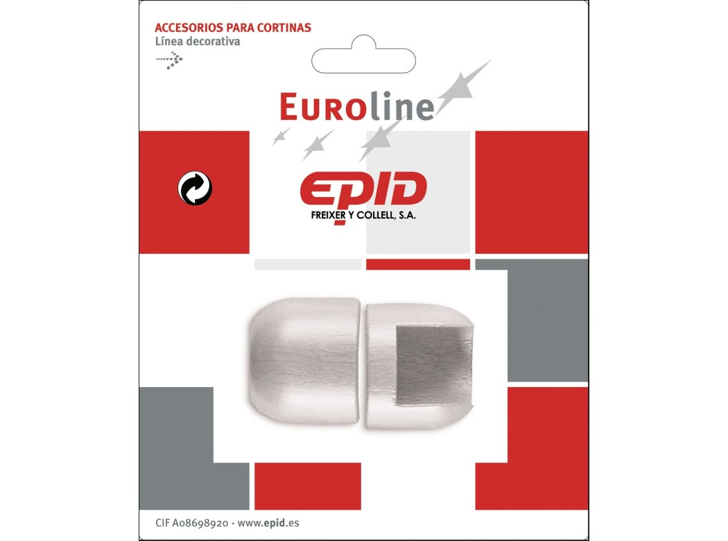 Soporte barra cort Ø19x29mm lateral mad epid