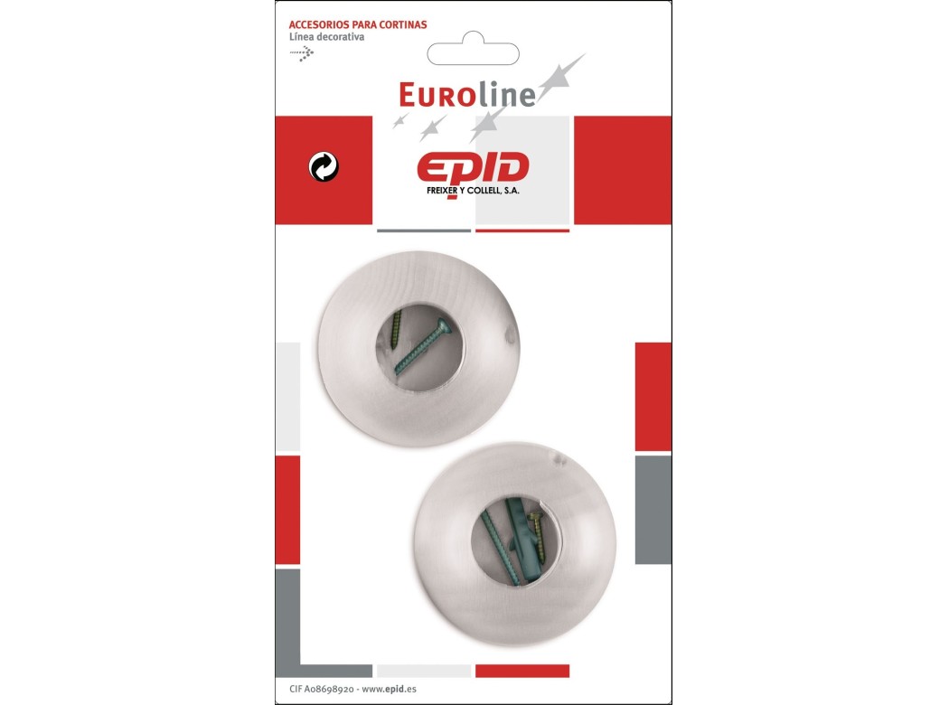 Soporte barra cort Ø29x30mm lateral mad epid 2 pz