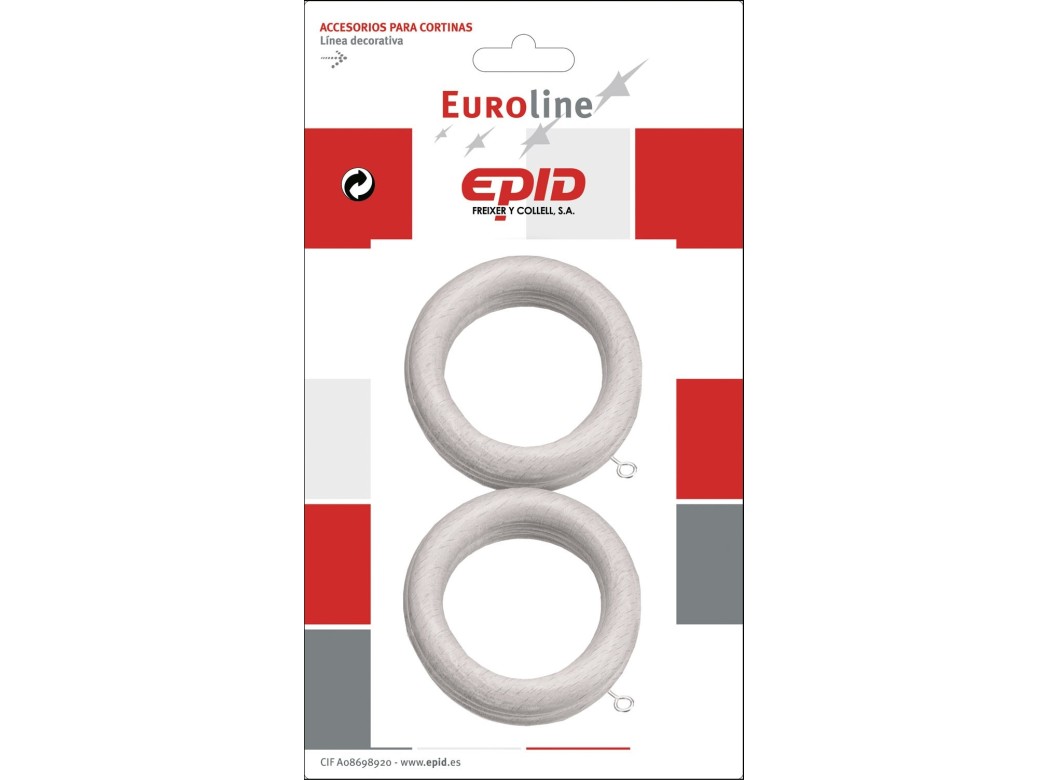 Anilla cortina Ø29mm hogar mad epid 6 pz