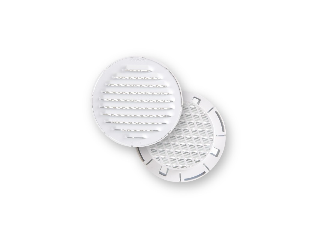 Rejilla vent 100mm emp fepre abs bl con mosquitera esperor 3