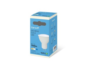 Bombilla ilumin dicr led garza gu 5.3 9w 7000lm 4000k bl