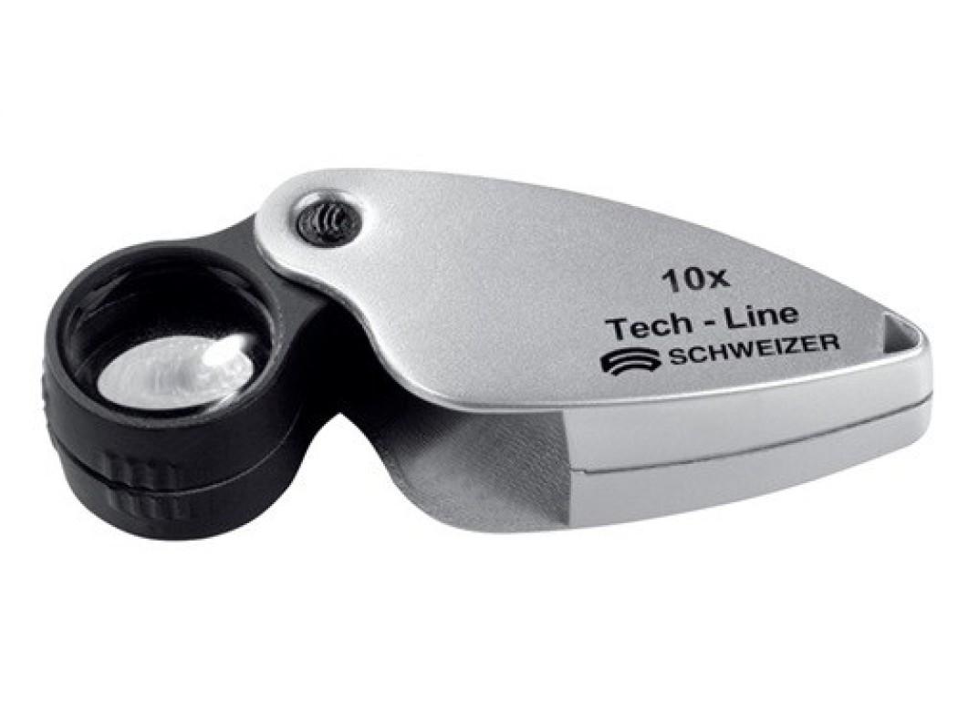 Lupa mano plegable aumento 08x Ø22,8mm tech-line schweizer