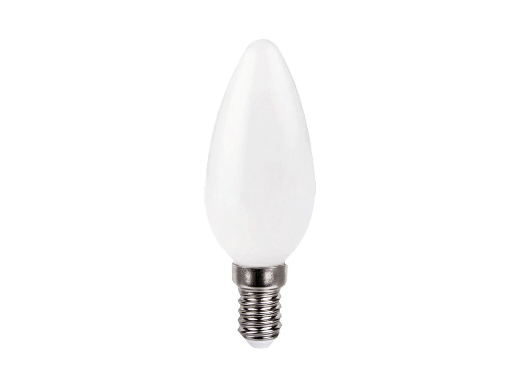 Bombilla ilumin vela led filamento opal garza e14 4w 470lm 2