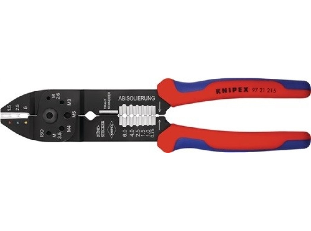 Alicate engaste 230mm 0,5-6(awg 20-10)mm² 97 21 215 knipex