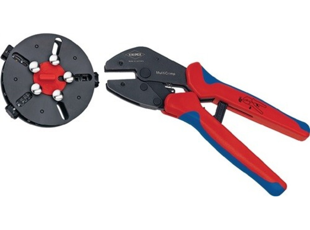 Alicate engaste 250mm multicrimp 3 insertos 97 33 01 knipex