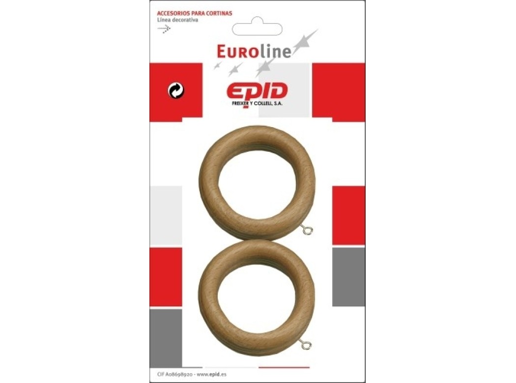 Anilla cortina 29mm hogar mad nat epid 6 pz