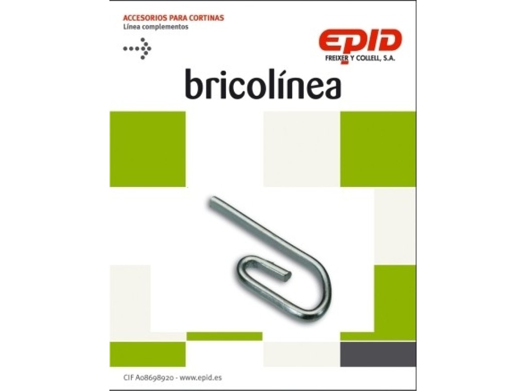 Garfio cortina simple cinc epid 36 pz