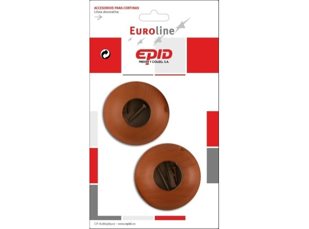 Soporte barra cort 29x30mm lateral mad avell. epid 2 pz