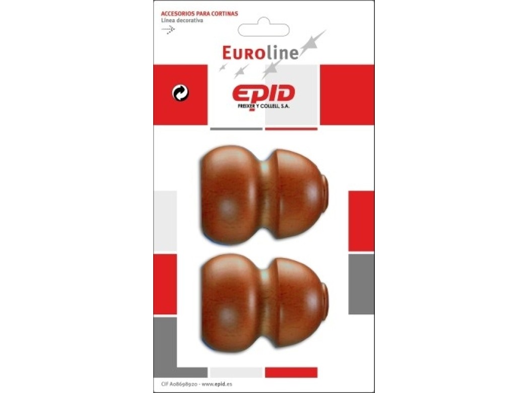 Terminal barra cort 29mm mad avell. epid 2 pz